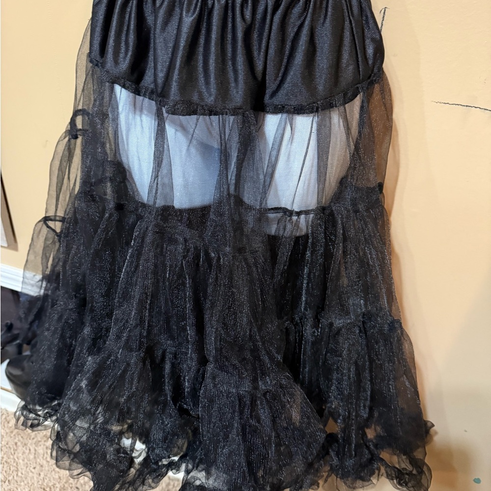 Chic Black Sheer Women's petticoat